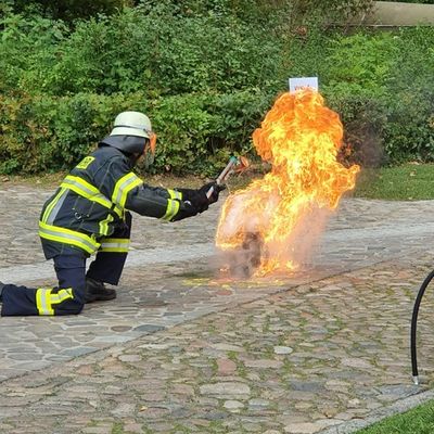 Bild vergrößern: Feuerwehr Letzlingen in Aktion