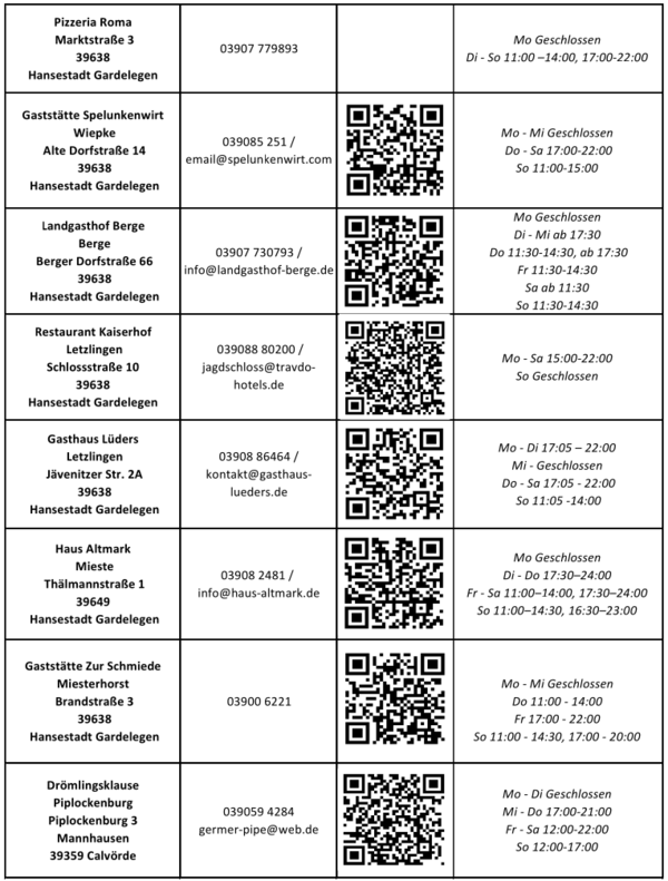 Restaurants Gardelegen Öffnungszeiten #2