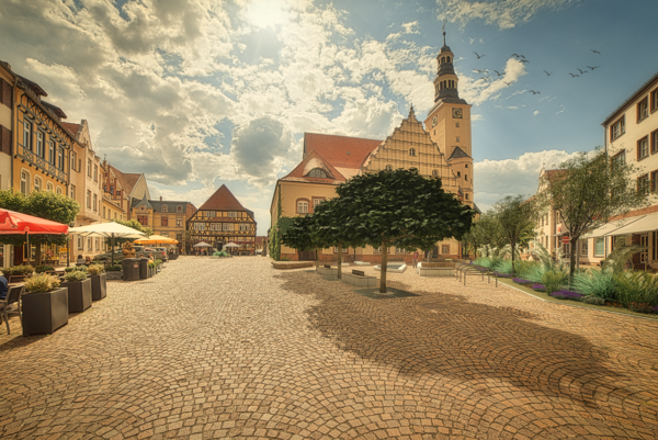 Bild vergrößern: Rathausplatz Variante 1