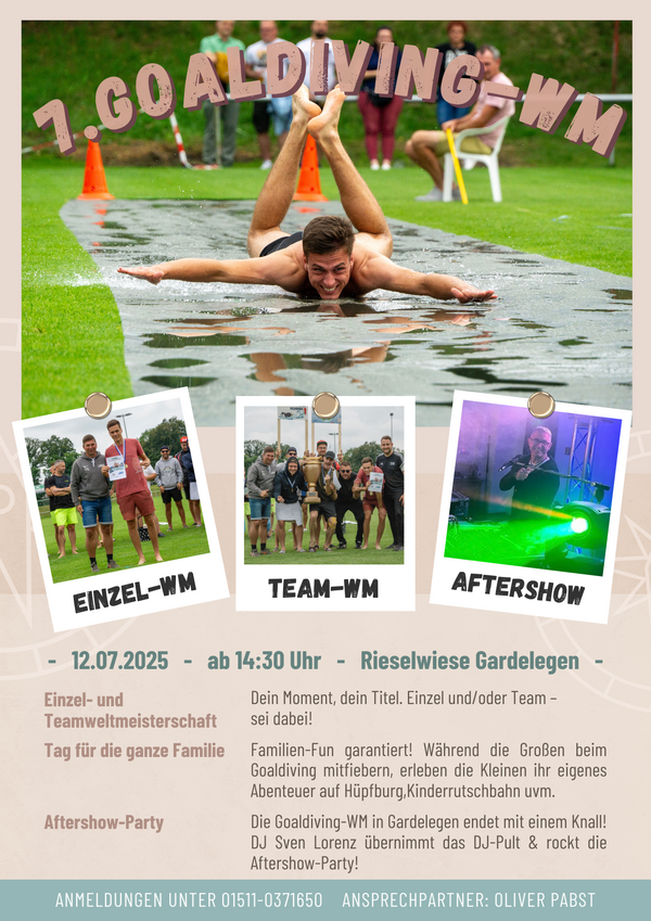 Bild vergrößern: Goaldiving-WM in Gardelegen.