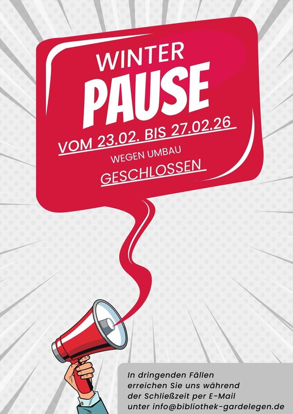 Bild vergr&ouml;&szlig;ern: Schlie&szlig;woche Umbau 2026 Bibliothek