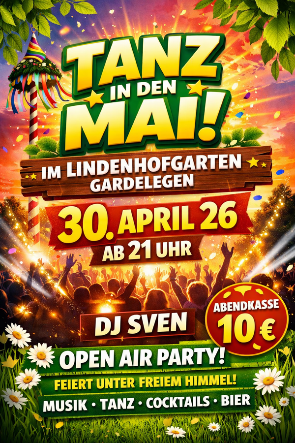 Bild vergr&ouml;&szlig;ern: Tanz in den Mai Party Poster