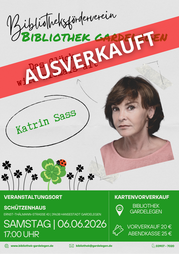 Bild vergr&ouml;&szlig;ern: Katrin Sass 2026 Bibliothek
