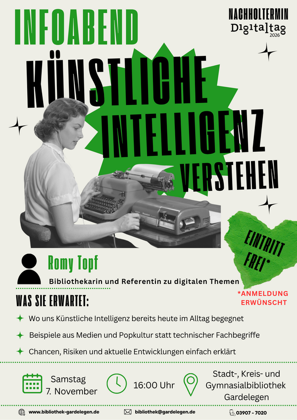 Bild vergr&ouml;&szlig;ern: Nachholtermin Digitaltag K&uuml;nstliche Intelligenz